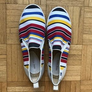 Nine West Multi Stripe Slip-On Espadrilles